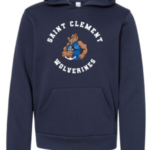 BELLA + CANVAS –  Youth Sponge Fleece Hoodie Saint Clement with Wolverine