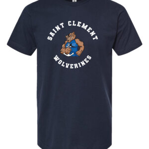 Tultex – Adult Fine Jersey T-Shirt Saint Clement with Wolverine