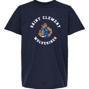 Tultex – Youth Fine Jersey T-Shirt Saint Clement with Wolverine
