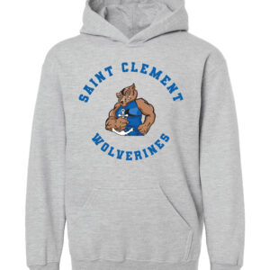 Tultex – Youth Hooded Sweatshirt Saint Clement with Wolverine