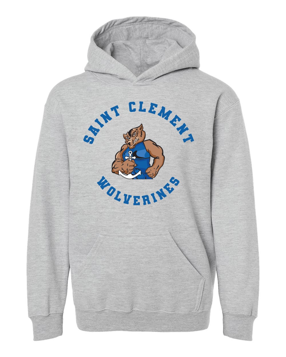 Tultex - Youth Hooded Sweatshirt - 320Y - Grey
