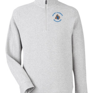 North End Men’s Spirit Textured Quarter-Zip Saint Clement with Wolverine
