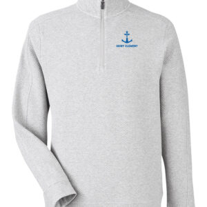 North End Men’s Spirit Textured Quarter-Zip with Anchor