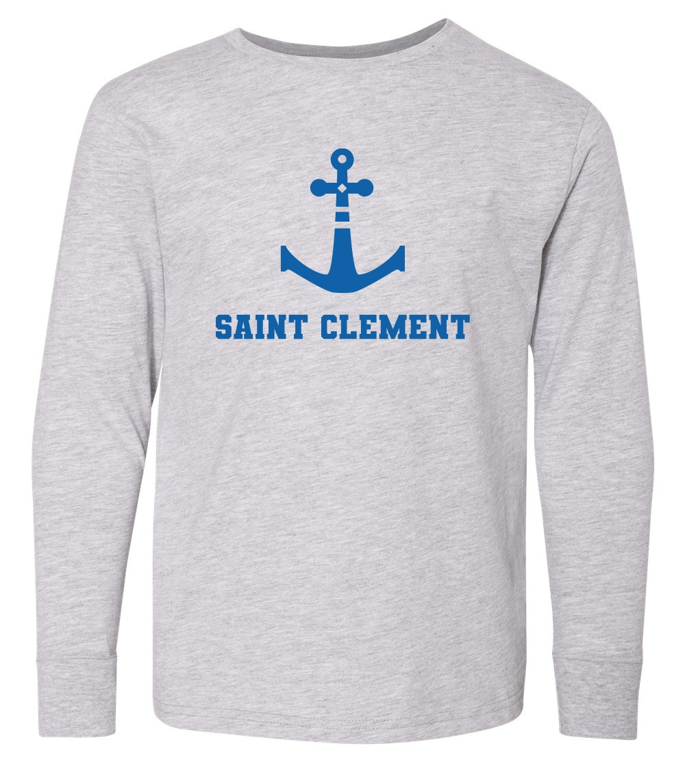 LAT - Youth Fine Jersey Long Sleeve Tee - 6201 - Grey