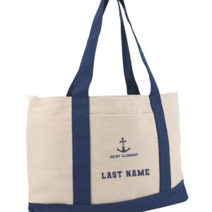 Liberty Bags Large Zippered Cotton Canvas Tote