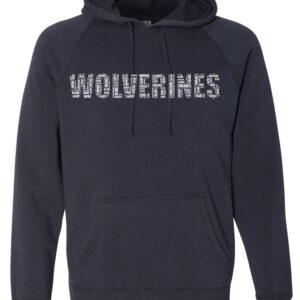 Independent Trading Co. Unisex Special Blend Raglan Hooded Sweatshirt​ – WOLVERINES