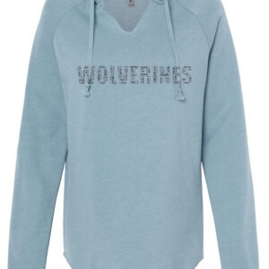 Independent Trading Co. Women’s Lightweight California Wave Wash Hooded Sweatshirt​ – WOLVERINES