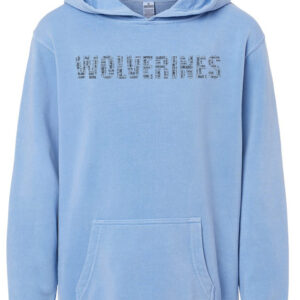 Independent Trading Co. Youth Midweight Pigment-Dyed Hooded Sweatshirt – WOLVERINES