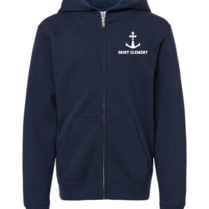 Independent Trading Co. Youth Midweight Full-Zip Hooded Sweatshirt​